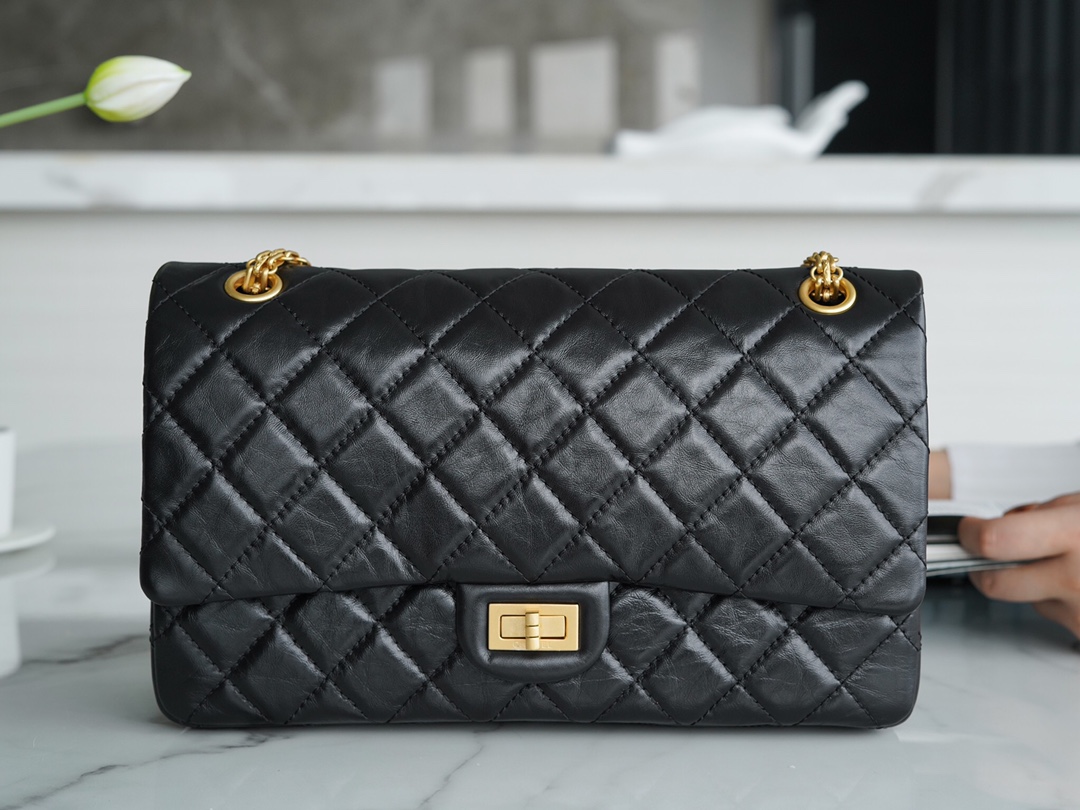 Chanel Black & Gold Calfskin