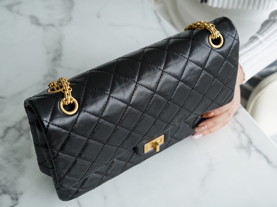 Chanel Black & Gold Calfskin