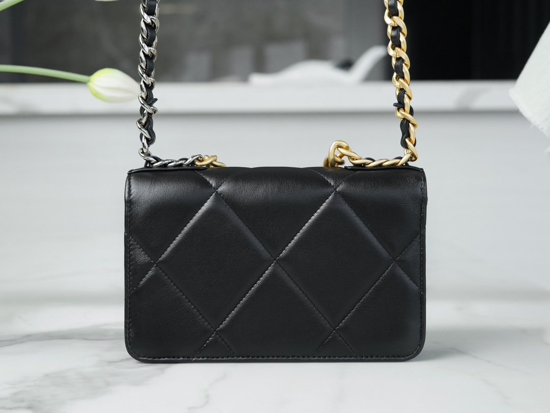 CHANEL 23P New 19WOC Black & Gold Chanel 19WOC  