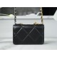 CHANEL 23P New 19WOC Black & Gold Chanel 19WOC  