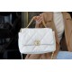 CHANEL 19 Bag White Medium Lambskin  