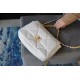 CHANEL 19 Bag White Medium Lambskin  