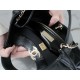 Chanel 24S 31 Bag Small Black Oiled Waxed Creased Lambskin  