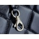 Chanel 24S 31 Bag Medium Horizontal Black Oiled Waxed Creased Lambskin  