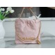 Chanel 23S 22 Mini Bag Pink Calfskin  