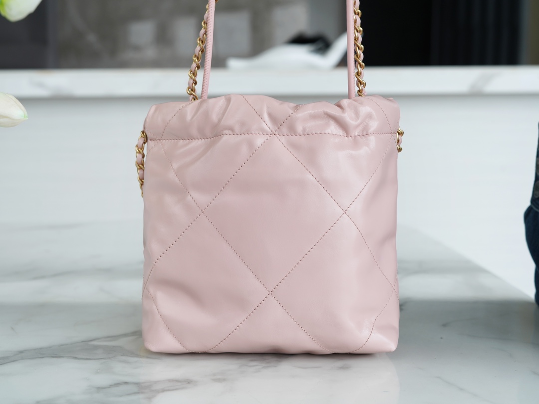 Chanel 23S 22 Mini Bag Pink Calfskin  