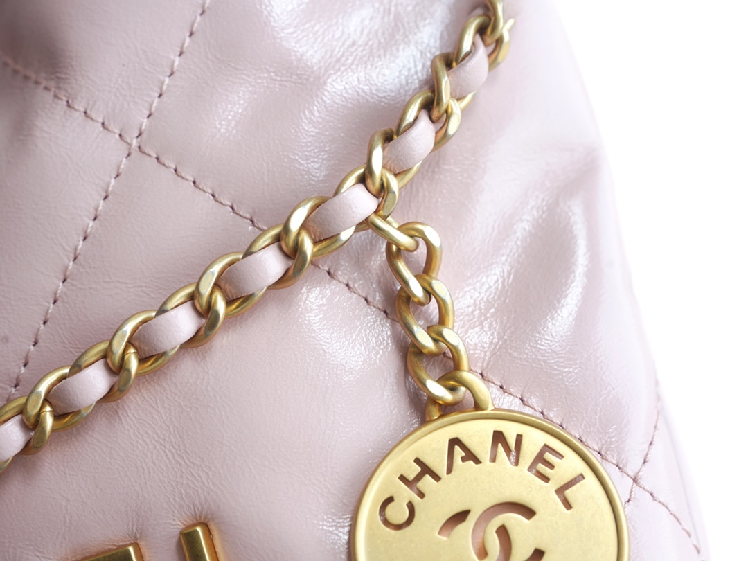 Chanel 23S 22 Mini Bag Pink Calfskin  