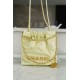 Chanel 23S 22 Mini Bag Chick Yellow Calfskin