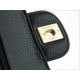 CF Classic Flap | Small Black & Gold Lizard Grain Calfskin  