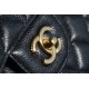 CF Classic Flap Jumbo Caviar Calfskin Black & Gold  