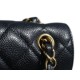 CF Classic Flap Jumbo Caviar Calfskin Black & Gold  