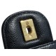 CF Classic Flap Jumbo Caviar Calfskin Black & Gold  