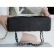 CF Classic Flap Jumbo Caviar Calfskin Black & Silver  