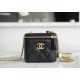 CHANEL✦ 23P Heart Buckle Small Box Lizard Grain Calfskin  