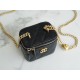 CHANEL✦ 23P Heart Buckle Small Box Lizard Grain Calfskin  