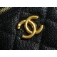 CHANEL✦ 23P Heart Buckle Small Box Lizard Grain Calfskin  