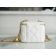 CHANEL✦ 23P Heart Buckle Small Box Lizard Grain Calfskin  