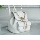 CHANEL✦ 22A New Duma Backpack Lambskin White  