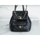 CHANEL✦ 22A New Duma Backpack Lambskin Black  