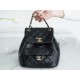 CHANEL✦ 22A New Duma Backpack Lambskin Black  