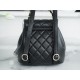 CHANEL✦ 22A New Duma Backpack Lambskin Black  