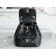 CHANEL✦ 22A New Duma Backpack Lambskin Black  