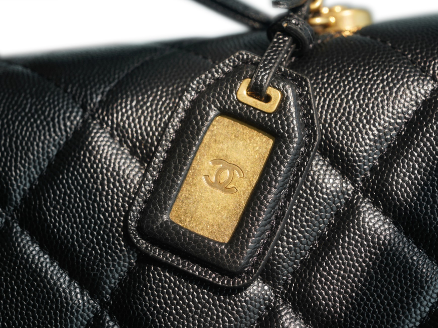 CHANEL 22K Haute Couture Caviar Backpack Fine Grain Calfskin  