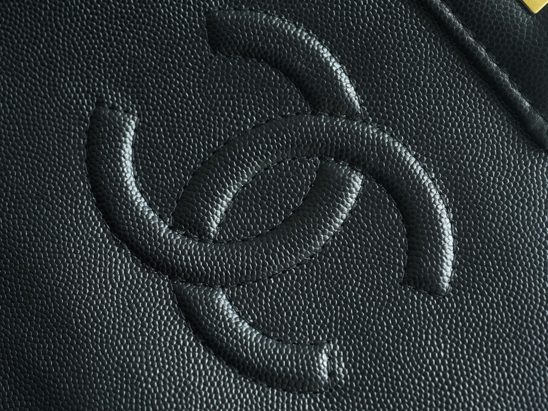 CHANEL 22K Haute Couture Caviar Backpack Fine Grain Calfskin  