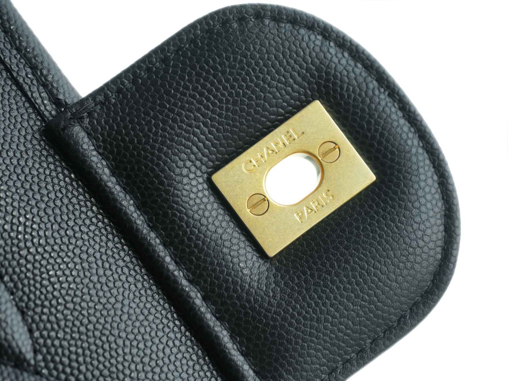 CHANEL 22K Haute Couture Caviar Backpack Fine Grain Calfskin  