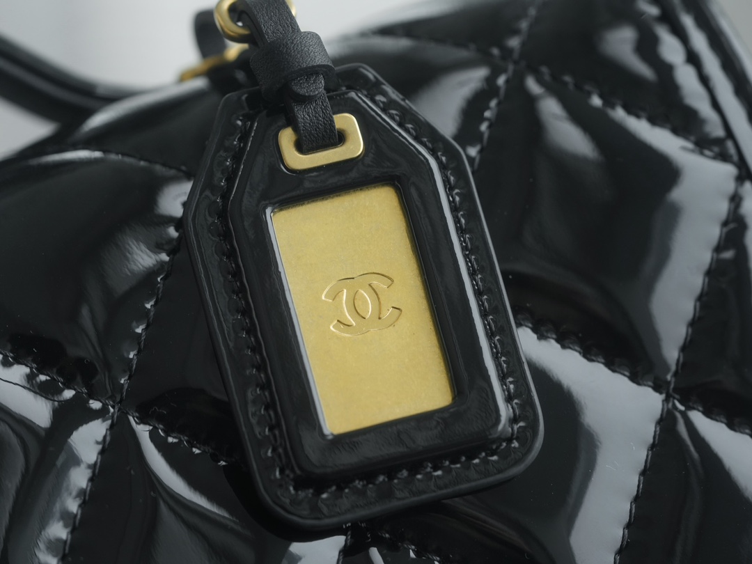 CHANEL 22K Haute Couture Patent Leather Backpack  