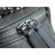 CHANEL 23K Rhinestone Handle Long Box Deep Grey Lambskin  