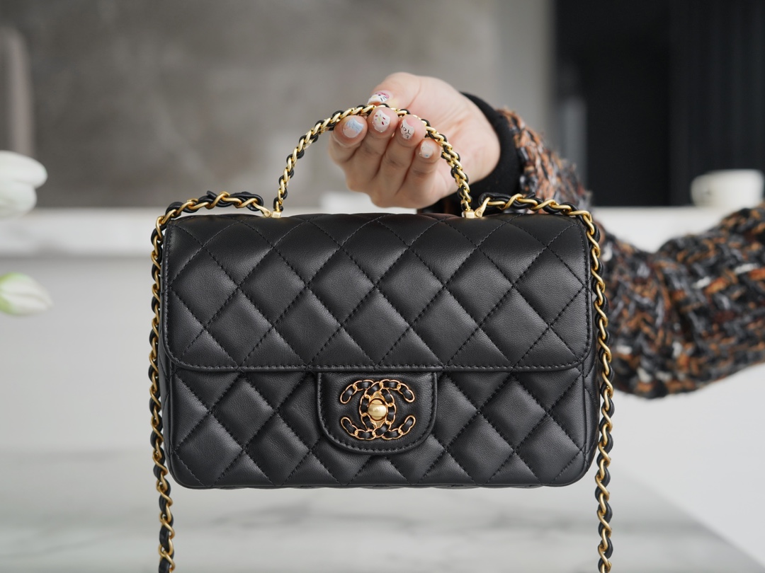 CHANEL 24C Handle CF Mini Black  