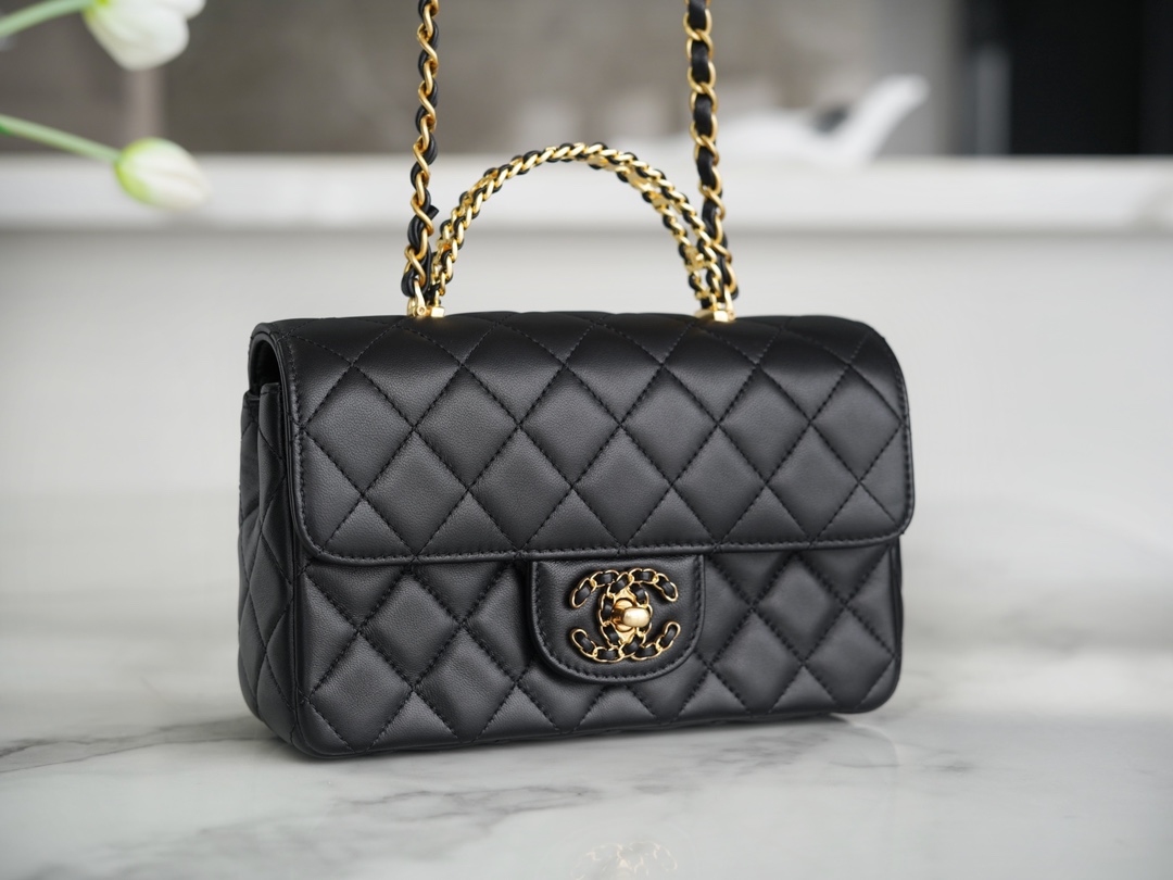 CHANEL 24C Handle CF Mini Black  