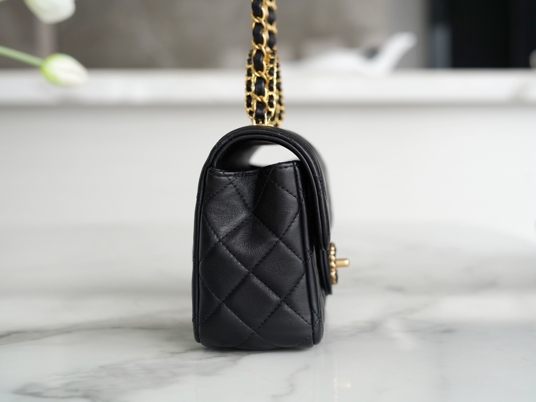 CHANEL 24C Handle CF Mini Black  