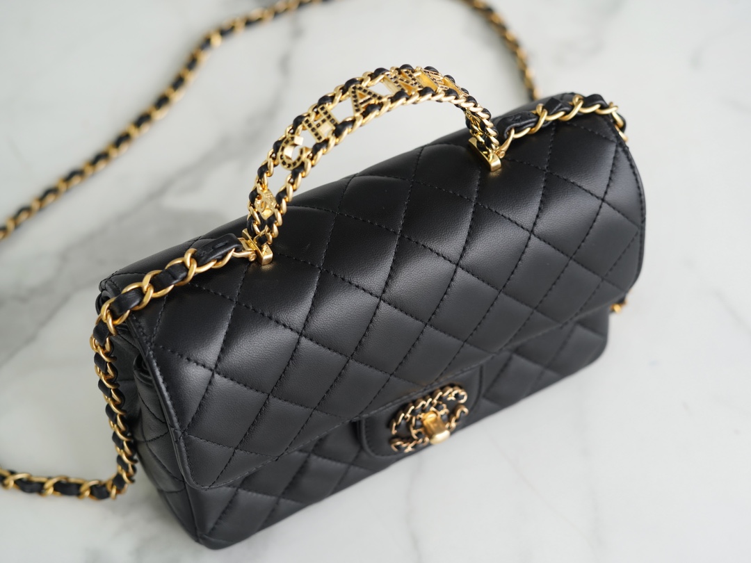 CHANEL 24C Handle CF Mini Black  