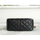 CHANEL 22K Metal Ball Hobos Black Small Lambskin  