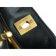 CHANEL 22K Metal Ball Hobos Black Small Lambskin  