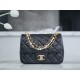 Chanel 24P Pearl Chain Square Fatty Small Black Pearl Chain Square Fatty  