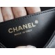 Chanel 24P Pearl Chain Square Fatty Small Black Pearl Chain Square Fatty  