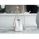 Chanel 23C Metal Ball Square Fatty White  