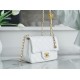 Chanel 23C Metal Ball Square Fatty White  