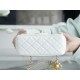 Chanel 23C Metal Ball Square Fatty White  