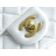 Chanel 23C Metal Ball Square Fatty White  