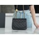 Chanel 23K Metal Ball Square Fatty Black  