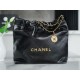 CHANEL 22P Spring/Summer New 22 Bag Black & Gold  