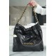 CHANEL 22P Bag Medium Black & Gold