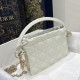 Small Fortune Bag: Drawstring Design, Sheepskin Material Iconic Rattan Pattern, Size: 19*5*13cm  