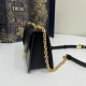 Montaigne 30 Small Size with Letter Lock Buckle, Delicate Chain Shoulder Strap, Size: 21*6*12cm  