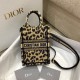 Mini Vertical Tote with Classic Leopard Print, Size: 13.5*5*18cm  