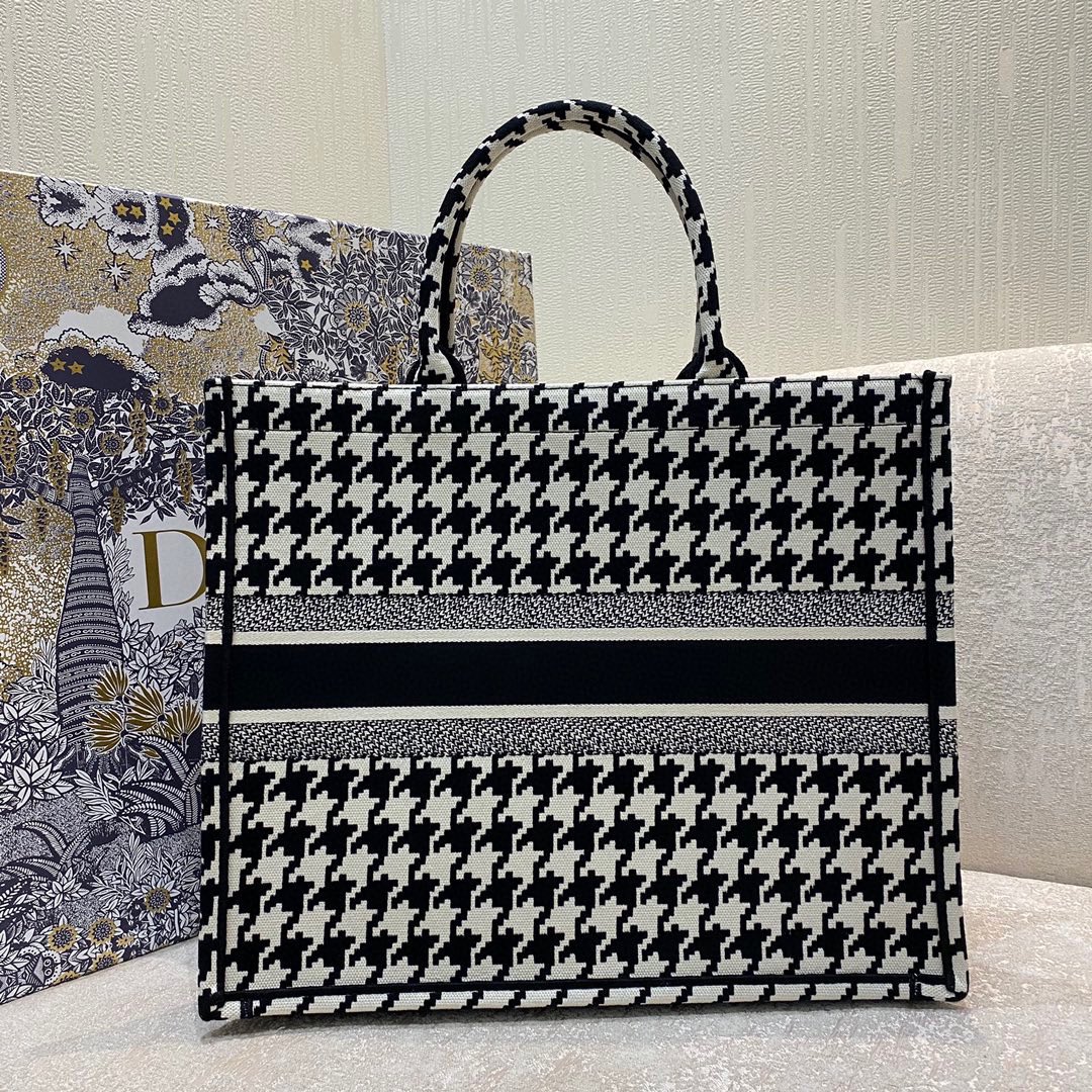 Houndstooth Tote Collection, Large Size: 42*18*35cm  